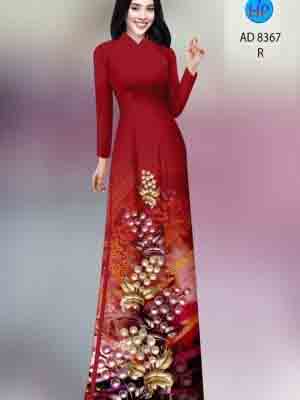 vai ao dai hoa in 3d gia re mau moi 807285