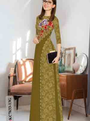 vai ao dai hoa in 3d gia re phong cach 310138