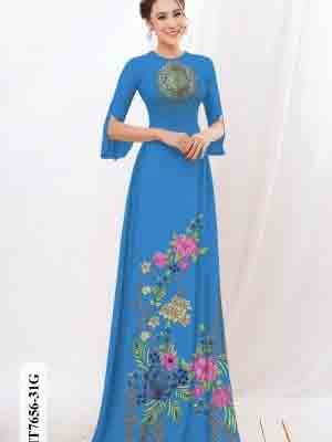 vai ao dai hoa in 3d gia re phong cach 848100