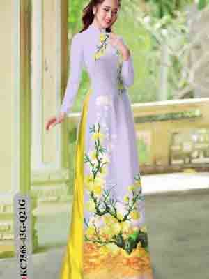 vai ao dai hoa in 3d gia re thanh lich 1051114