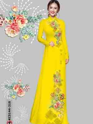 vai ao dai hoa in 3d rat duyen long lanh 1831250