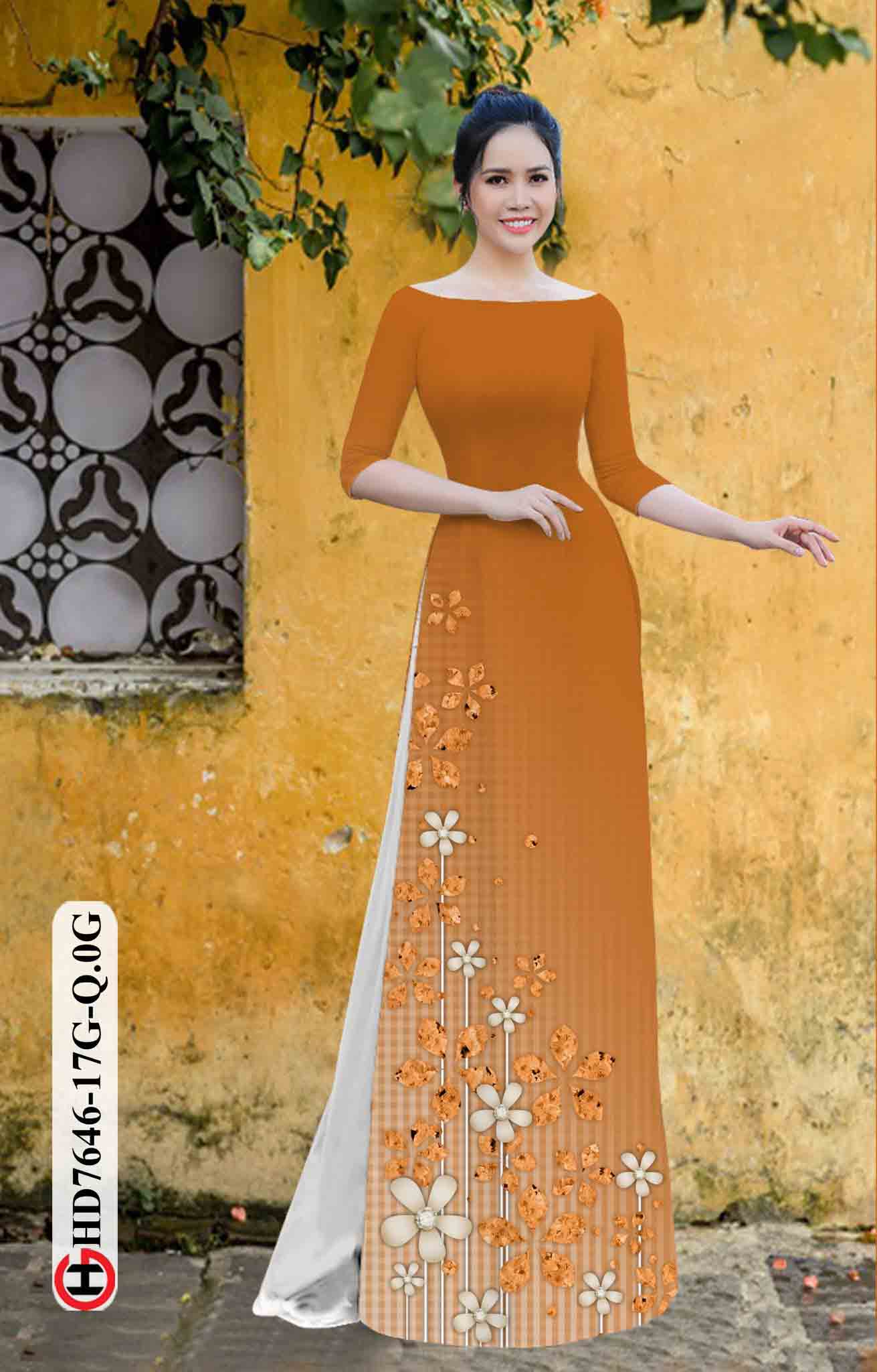 vai ao dai hoa in 3d rat duyen long lanh 955150