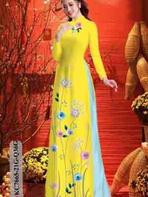 vai ao dai hoa in 3d rat duyen mau moi 1378201