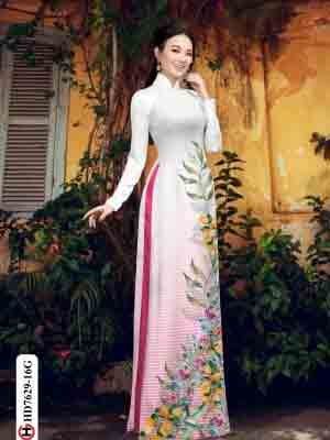 vai ao dai hoa in 3d rat duyen phong cach 16362