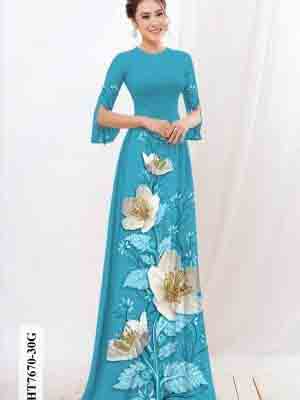 vai ao dai hoa in 3d rat re chat luong 56750