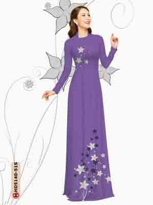 vai ao dai hoa in 3d rat re cuc dep 03148