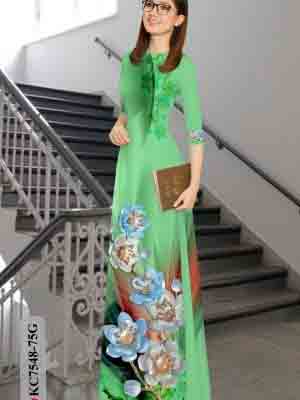 vai ao dai hoa in 3d rat re long lanh 1514251