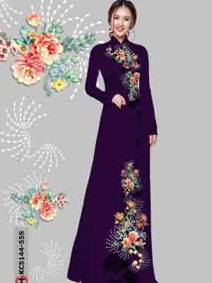 vai ao dai hoa in 3d rat re phong cach 53115