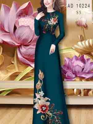 vai ao dai hoa in 3d rat re phong cach 574299