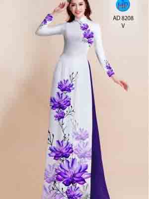 vai ao dai hoa in 3d rat re rat dep 19702