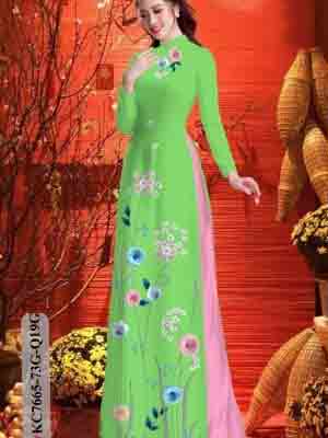 vai ao dai hoa in 3d shop my my dam tham 378233