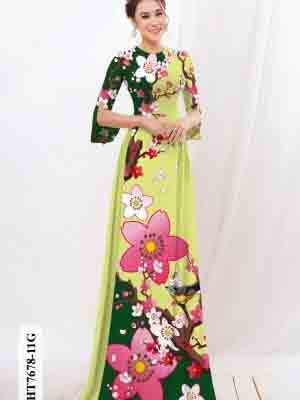 vai ao dai hoa in 3d shop my my dam tham 70644