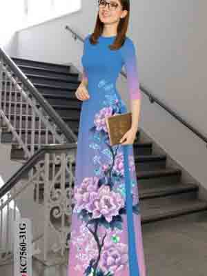 vai ao dai hoa in 3d shop my my dang hot 1945279