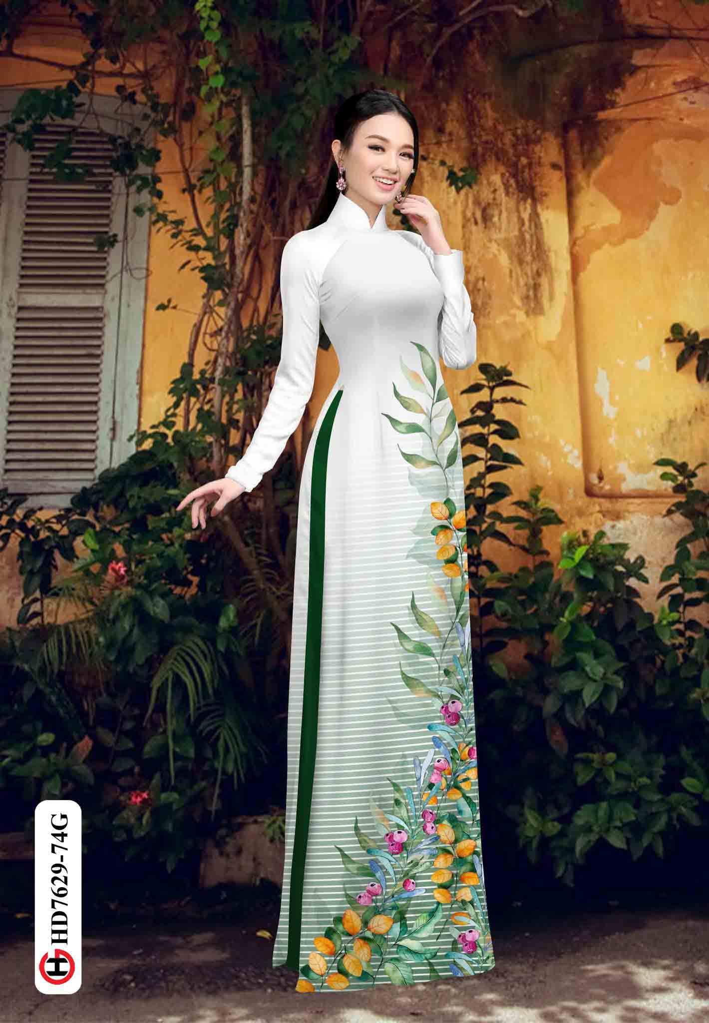 vai ao dai hoa in 3d shop my my dang hot 236297