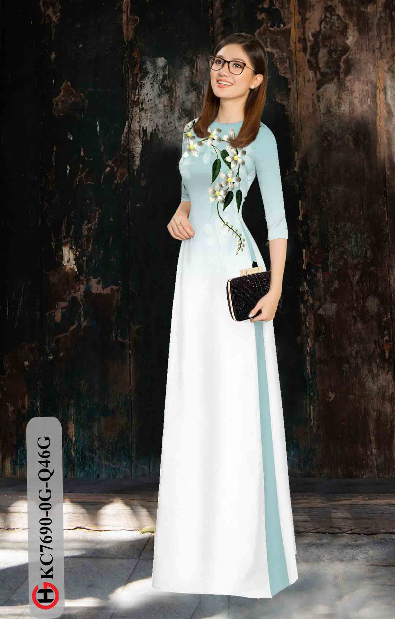 vai ao dai hoa in 3d shop my my thanh lich 156331