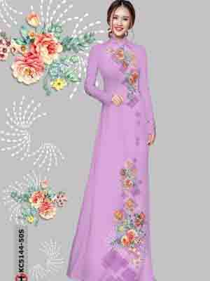 vai ao dai hoa in 3d shop mymy phong cach 1331100