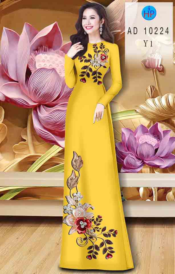 vai ao dai hoa in 3d ton dang ngoc cuc dep 57432