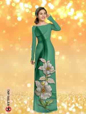 vai ao dai hoa in 3d truyen thong dam tham 1333280