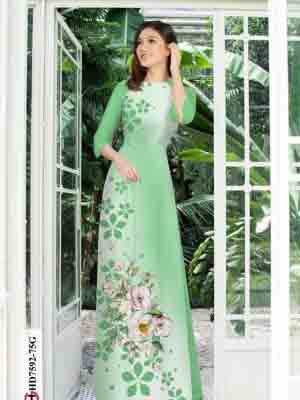 vai ao dai hoa in 3d truyen thong duoc chon nhieu 648271