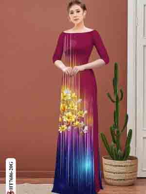 vai ao dai hoa in 3d truyen thong duoc tim nhieu 1280248