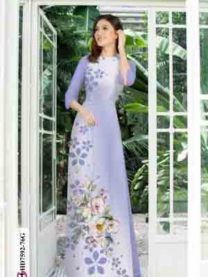 vai ao dai hoa in 3d truyen thong phong cach 2048153