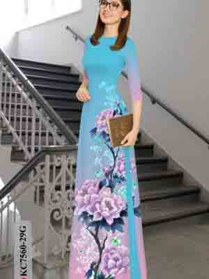 vai ao dai hoa in 3d truyen thong rat dep 1345200