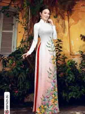 vai ao dai hoa in 3d vai ao dai my my chat luong 1336124