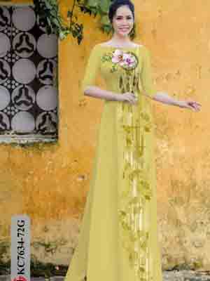 vai ao dai hoa in 3d vai ao dai my my cuc dep 1519247