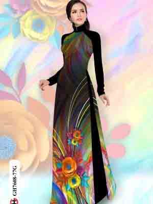 vai ao dai hoa in 3d vai ao dai my my cuc hot 183120