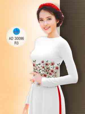 vai ao dai hoa in 3d vai ao dai my my cuc hot 818100