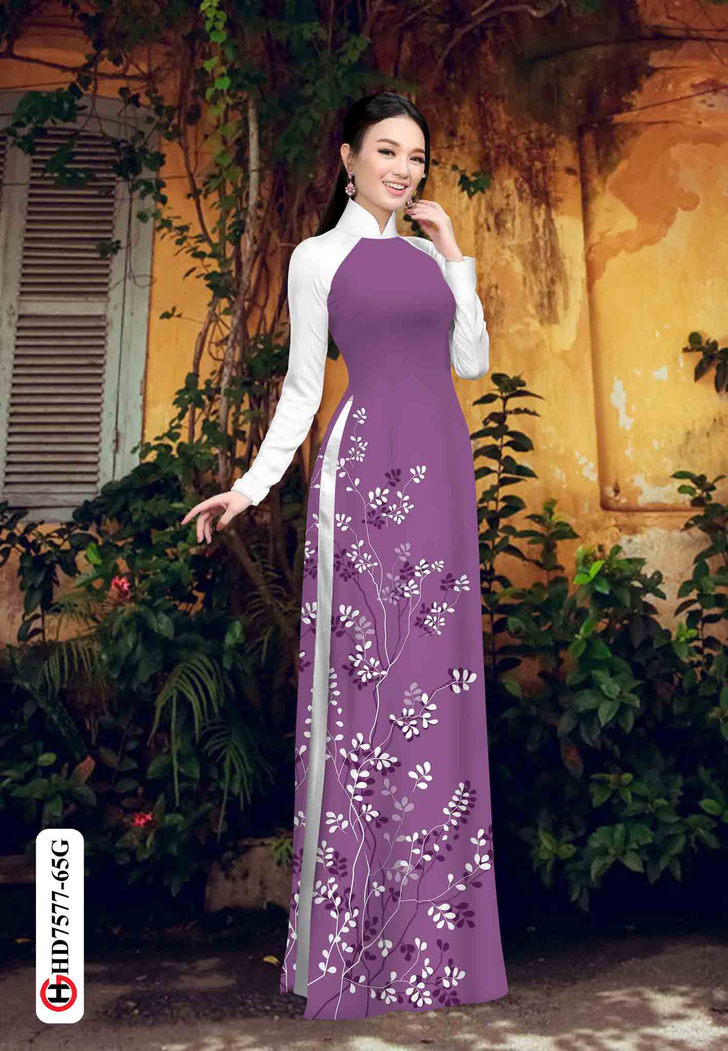 vai ao dai hoa in 3d vai ao dai my my dam tham 085240