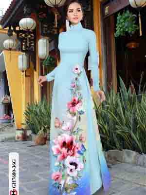 vai ao dai hoa in 3d vai ao dai my my dang hot 1125109