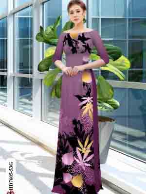 vai ao dai hoa in 3d vai ao dai my my dang hot 132228