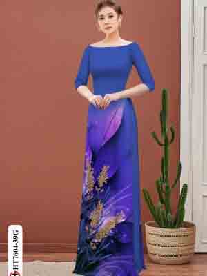 vai ao dai hoa lavender co truyen mau moi 1465212