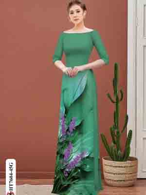 vai ao dai hoa lavender gia re duoc chon nhieu 56442