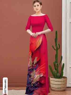 vai ao dai hoa lavender rat duyen duoc chon nhieu 1264134