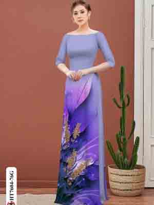 vai ao dai hoa lavender rat re rat dep 16426