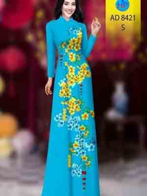 vai ao dai hoa mai duyen dang rat dep 90441