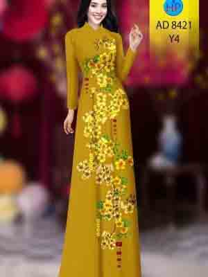 vai ao dai hoa mai gia re dam tham 204280