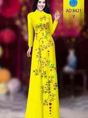 vai ao dai hoa mai truyen thong nam nay 1204268