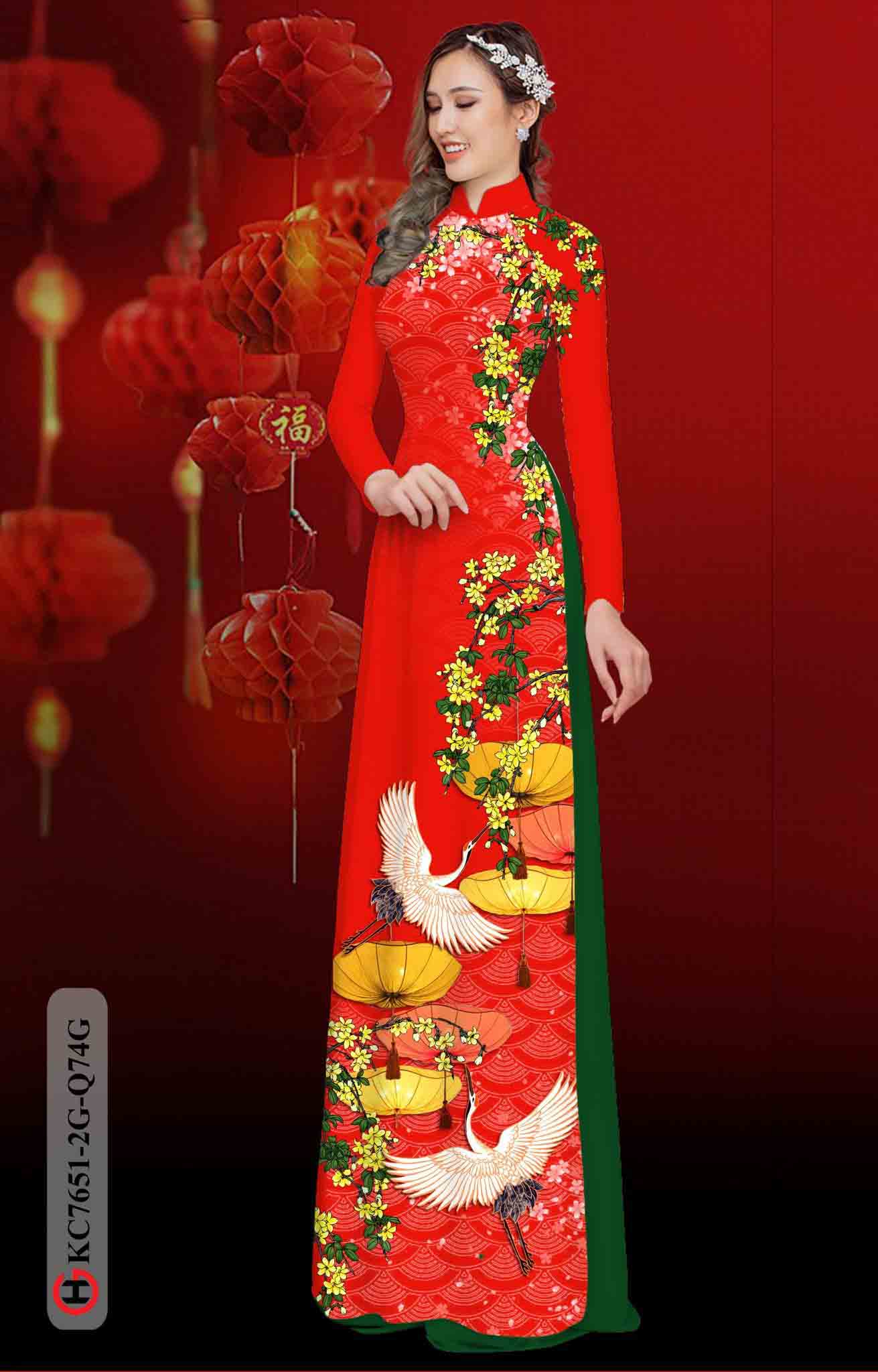 vai ao dai hoa mai vang duyen dang doc dao 102869