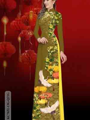 vai ao dai hoa mai vang gia re cuc hot 1228250