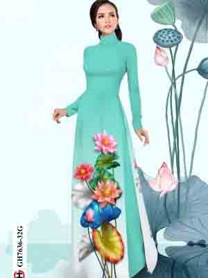 vai ao dai hoa sen dang ngoc cuc hot 135359