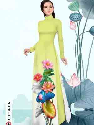 vai ao dai hoa sen rat re cuc dep 165392