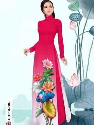 vai ao dai hoa sen truyen thong dang hot 55314