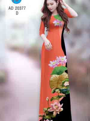 vai ao dai hoa sen truyen thong thanh lich 104271