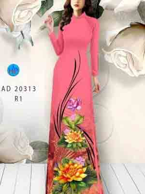 vai ao dai hoa sen truyen thong thanh lich 1124292