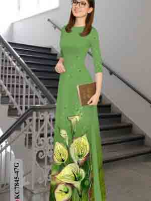 vai ao dai hoa tulip vai ao dai my my long lanh 87815