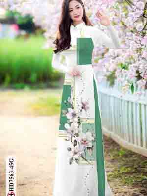 vai ao dai hoa van co truyen dang hot 36722