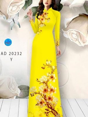 vai ao dai hoa dao co truyen cuc hot 1492216